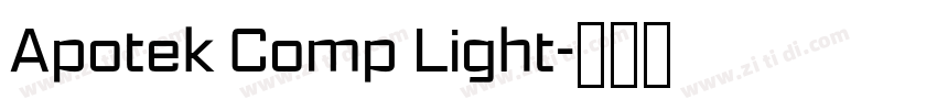 Apotek Comp Light字体转换 Apotek Comp Light字体转换